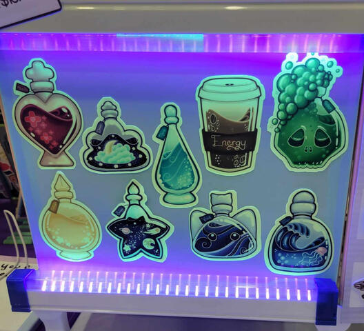 Glow in the Dark Potion Stickers